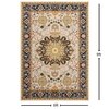 Presto Cream Traditional Hand Tufted Wool Carpet 6X9 Feet