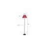 Simone Maroon Jute shade with Iron floor lamp
