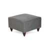 Astrid Solid Wood  Ottomon in  Grey Colour
