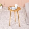 Cosmo Aluminium Side Table in Brown Colour