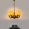 Devansh Dual Gold Antique Wall Mounted Lamp With Black Cotton Shade