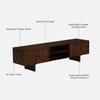 Mango Wood TV Unit in Tubbaq Finish for TVs up to 70 Inches