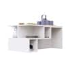 Hexa Engineered Wood Coffee Table With Storage In Frosty White