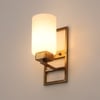 Eliante Modern Wall Lights Glass, Mild Steel & Glass Material Antique & White Finish