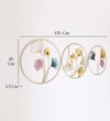 W-Asher Abstract Metal Wall Decor in Multicolor Set of 3