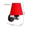 Devansh Metal Electric Wall Light in Red Colour with Red Shade Count of 1 Light