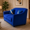 Hamaz 2 Seater Sofa In Fabric Blue Color