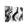 Truss White Black Pieces Wispy Brush Strokes Canvas Canvas Wall Prints Set of 3 Multicolor Matte