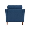 Menta Boucle Fabric Lounge Chair in Blue Colour