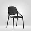 Kepler Brooks Lyra Cafeteria Dining Chair in Black Colour