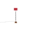 Elin Maroon Cotton Shade Floor Lamp