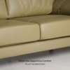 Europa 3 Seater Leatherette Sole in Light Green Colour