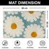 Luxe Home Macau Flower Bath Mat (40x60 cm)- Aqua