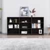 Hexa Engineered Wood Bookshelf Multipurpose Storage Rack in Flower Wenge Colour