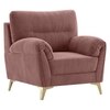 Osbert Velvet 2 Seater Sofa in Pink Color