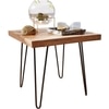 Guillaume Solid Wood Side Table in Honey Oak Finish