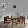 Mirasa 6 Seater Dining Table In Mango Walnut Finish