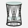 Metale Metal Side Table in Black Colour