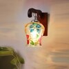 Devansh Solid Wood Electric Wall Light in Brown Colour with Multi Shade Count of 1 Light