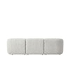 Zenliving Wood 3 Seater With Upholstery Non Storage Sofa In Beige Colour