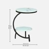 JIP Metal Side Table in Black Colour