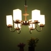 Eliante Chandelier, Mild Steel, 6-Light Modern Ceiling Fixture