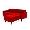Deeplac Sectional Fabric Sofa - Red