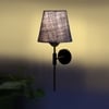 Devansh Metal Electric Wall Light in Black Colour with Blue Shade Count of 1 Light