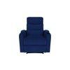 Carrera Fabric One Seater Manual Recliner in Blue Colour