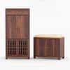 Noguchi Shoe Rack Of 40 Pairs In Provincial Teak Color