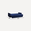 Flycon 3 Seater Pull Out Sofa cum Bed  in Navy Blue Colour