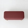 The Mesa Metal Bench in Maroon Finish