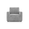 Apollo Compact High Back 1 Seater Fabric Sofa in Granite Weave Colour