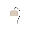 off-white cotton Curvy table lamp with Iron Base (SP01)
