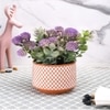 Purple Artificial Bonsai Plant With Ceramic Pot