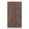 Jaden Engineered Wood 2 Door Sliding Wardrobe Without Mirror in Classic Walnut Finish