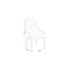Danaja Accent Chair in Cream & Grey Colour Set 2 Solid Wood Accent Chair in Cream Colour