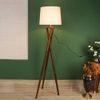 Ianthe White Cotton Shade Floor Lamp