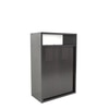 Ren Engineered Wood Bedside Table in Wenge Finish