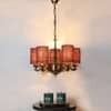Devansh Solid Wood Electric Wall Light in Blue Colour with Blue Shade Count of 1 Light