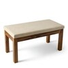 Maati Sheesham Wood Accent 2 Seater Bench In Jute Beige