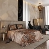 Stoa Paris Super King Size Enriched Cotton Bedsheet with 2 Pillow Covers  Size Sienna Huntress