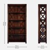 Sheesham Solid Wood  Bookshelf in Provincial Teak Finish
