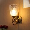 Eliante Modern Wall Lights Mild Steel & Glass Material Antique & Champaign Finish