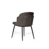 Fawn Fabric Dining Chair in Grey Colour
