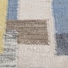 Jaipur Rugs Soft Geometric Wool 5x8 Feet Aegean Blue And Antique White Dhurrie Carpet