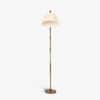 Kaze Handicrafted Floor Lamp in Golden and White Colour