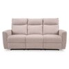 Canyon Three Seater Manual Fabric Recliner in Greige Beige Colour