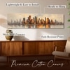 Modern Urban Skyline Canvas Wall Art 12 x 46 Inch