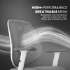 Kepler Brooks Pulse MB Office Desk Chair in White Grey Colour